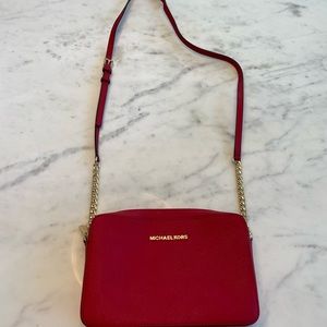 Michael Kors Jet Set Large Saffiano Leather crossbody bag